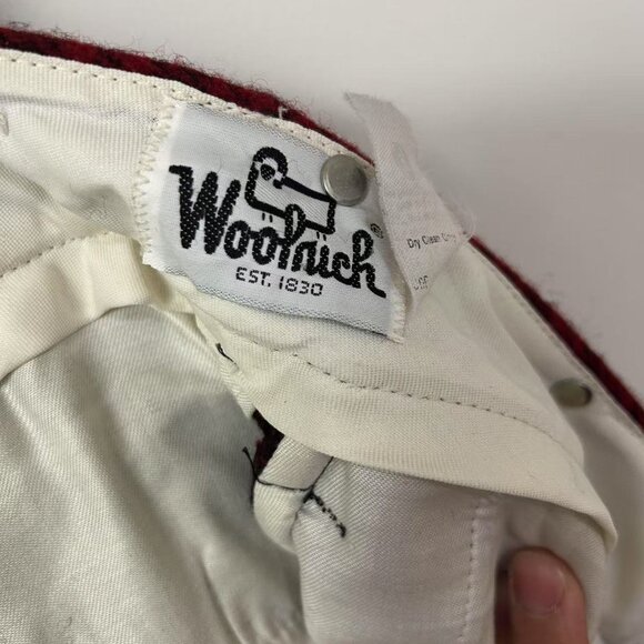 *RARE* Woolrich Vintage Wool Hunting Pants – Red & Black Buffalo Plaid Size 32 - Picture 2 of 9